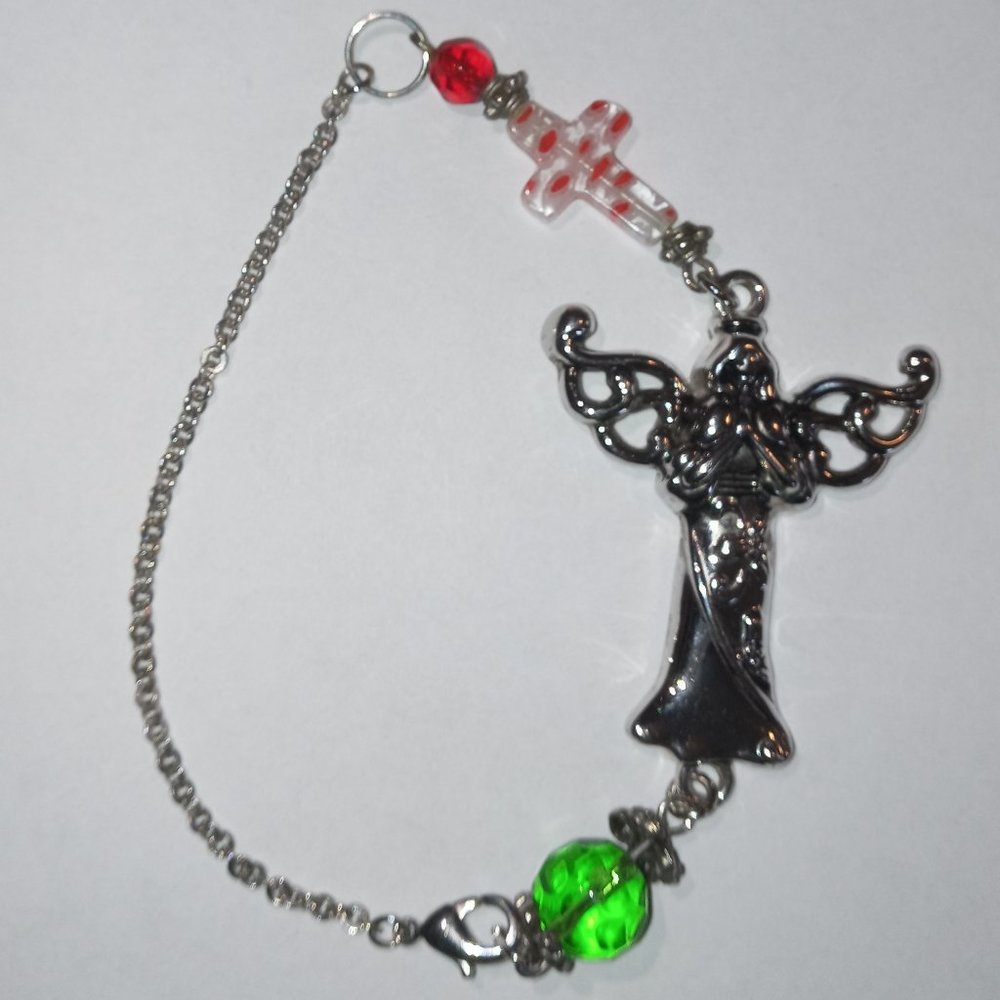 Women's Silver Cross Bracelet
